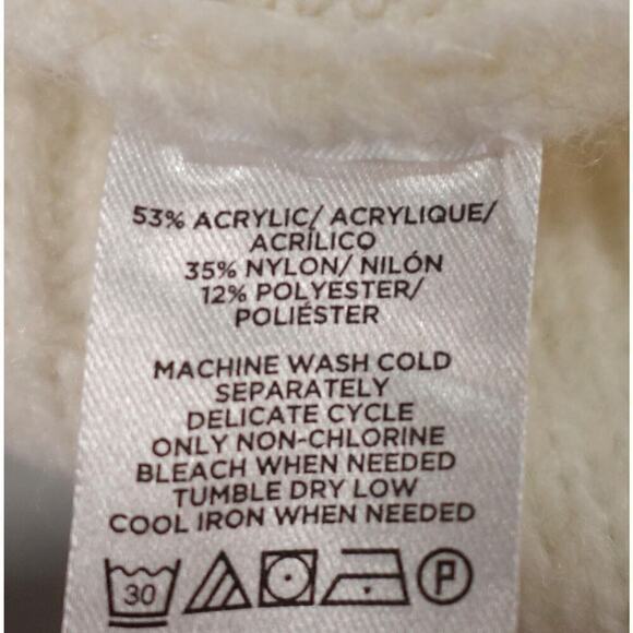 Loft Bobble Sweater Womens XXS Cream Gradient Polka Dot Knit Mock Neck 80s Retro - Picture 15 of 16